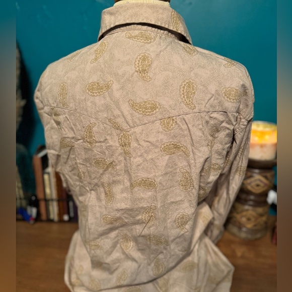 Larry Mahan Pearl Snap Paisley Long Sleeve - Picture 5 of 5
